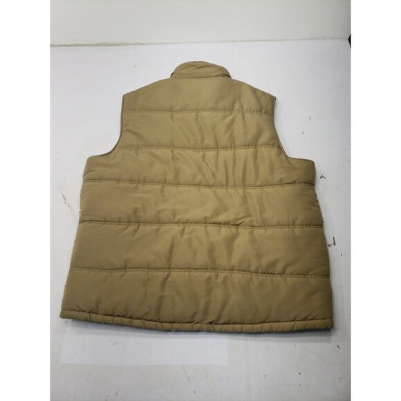 Field & Stream Sleeveless Vest Full Zip Tan Puffer Lined Pockets Size XXL - Picture 11 of 16